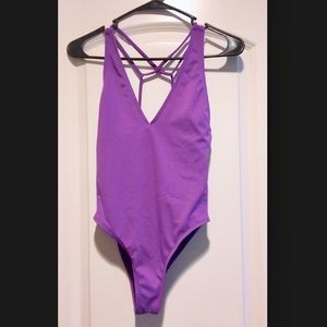 One piece purple Hot Miami styles swimsuit